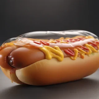 transparent hot dog