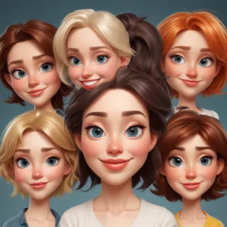 cartoon girs