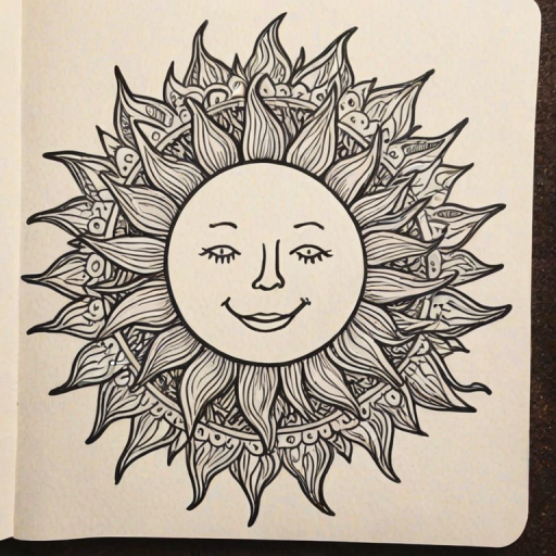 sun doodle