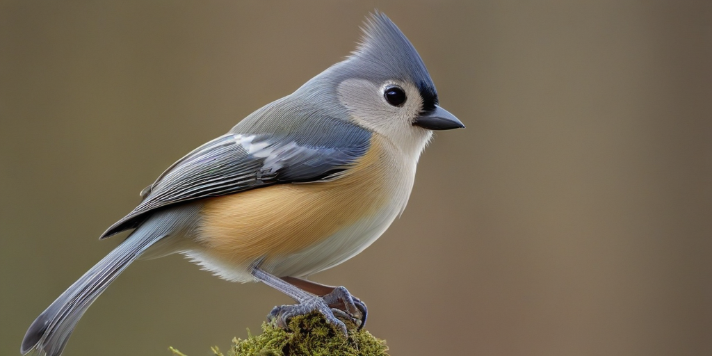 A Beautiful Blue and Yellow Bird Perched on a Mossy Log