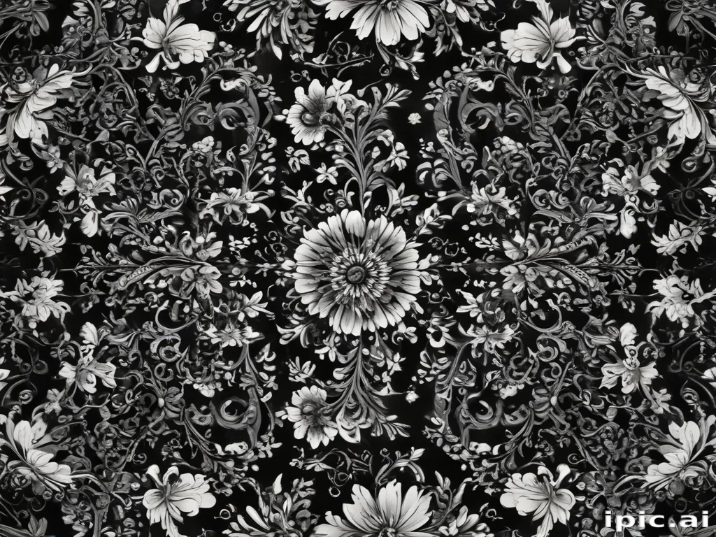 black with white pattern