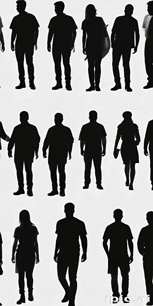 people silhouette png