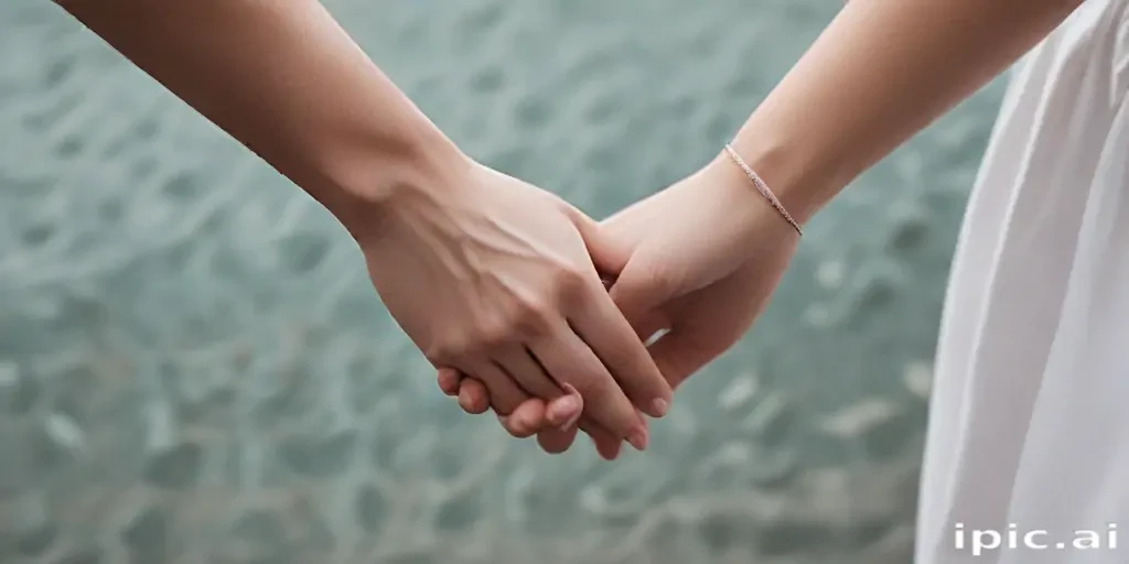 couple holding hands aesthetic