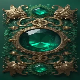 emerald green background