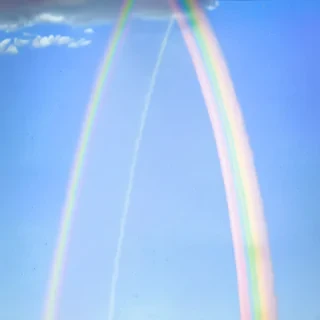 pastel coloured rainbow