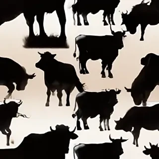 cow silhouette