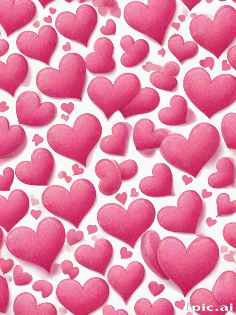 pink hearts clipart