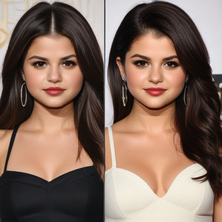 selena gomez before and after