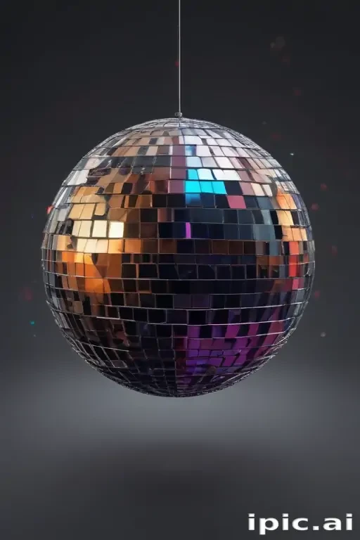 transparent background disco ball png