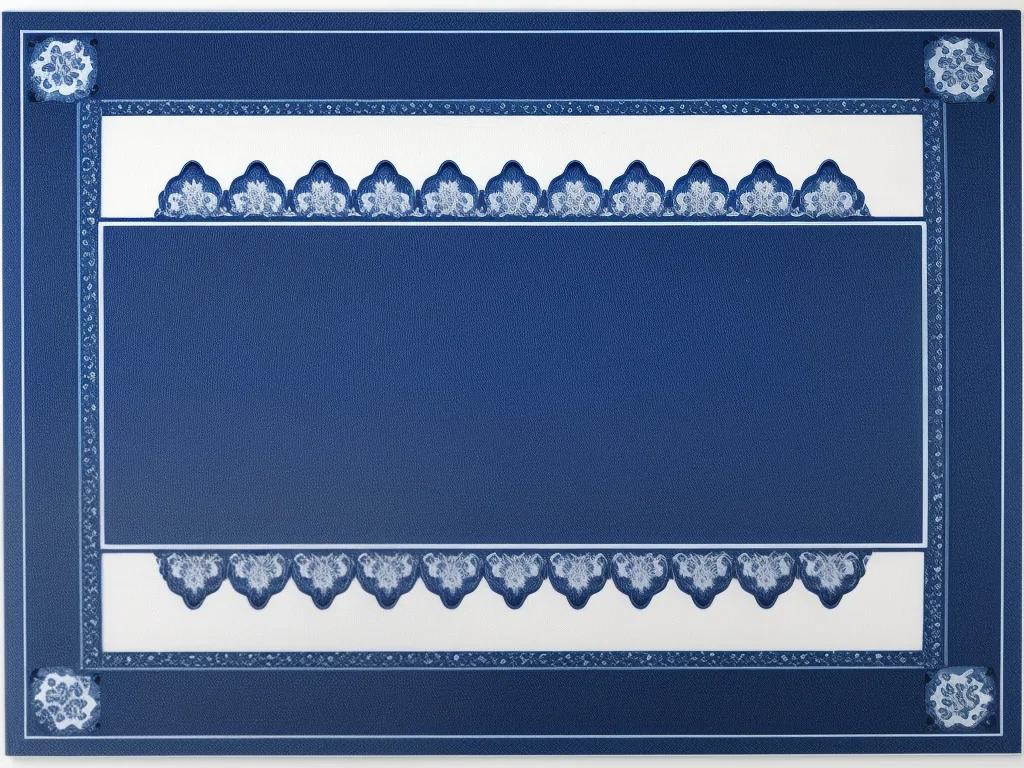 blue border design