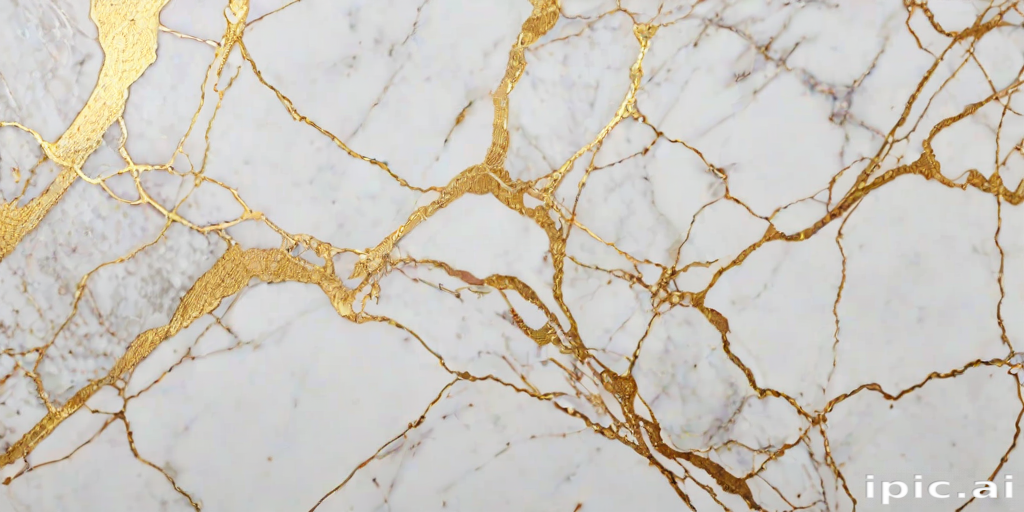 white and gold marble background