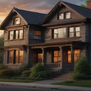 background of the house