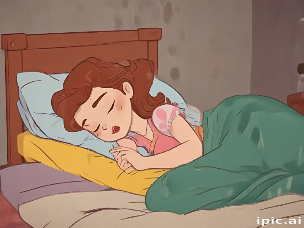 sleeping in cartoons