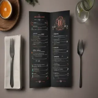 menu mockup free