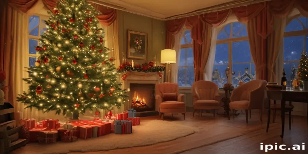 retro christmas image