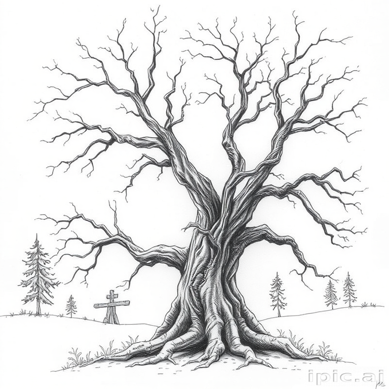 dead tree drawings