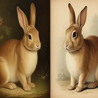 vintage rabbit images