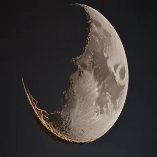 aesthetic crescent moon