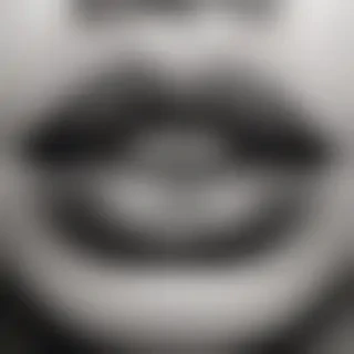 lips clipart black and white