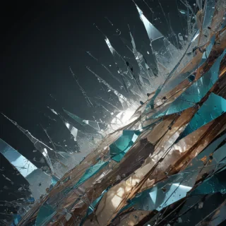 broken glass overlay
