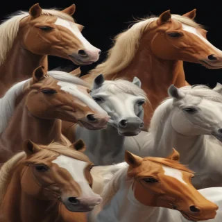 cartoon horses