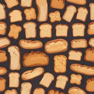 bread in cartoon