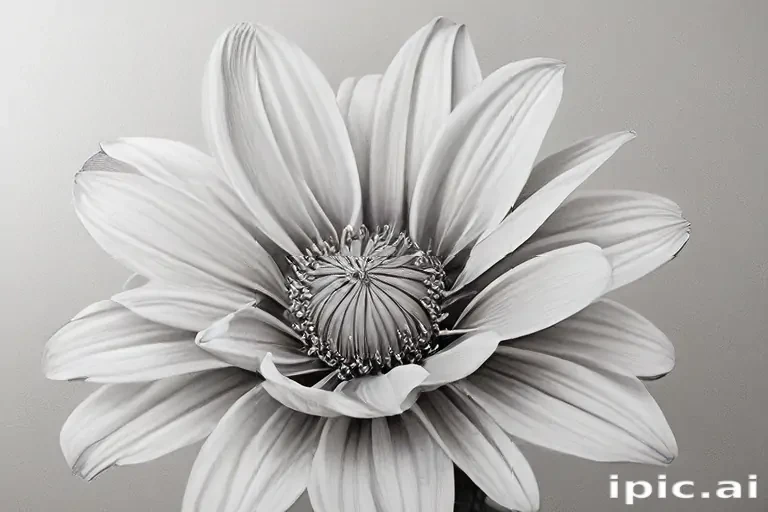 flower pencil drawing
