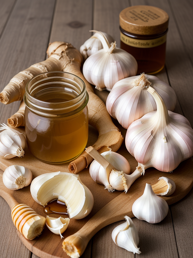 garlic and honey and ginger
