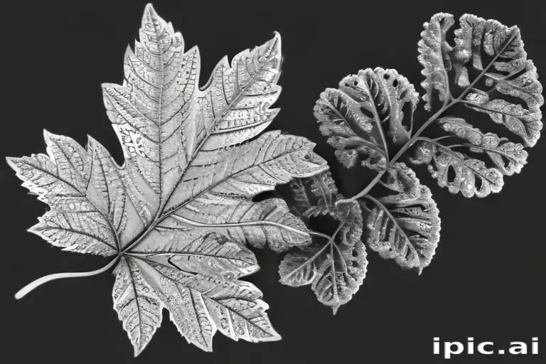 clipart leaf black and white