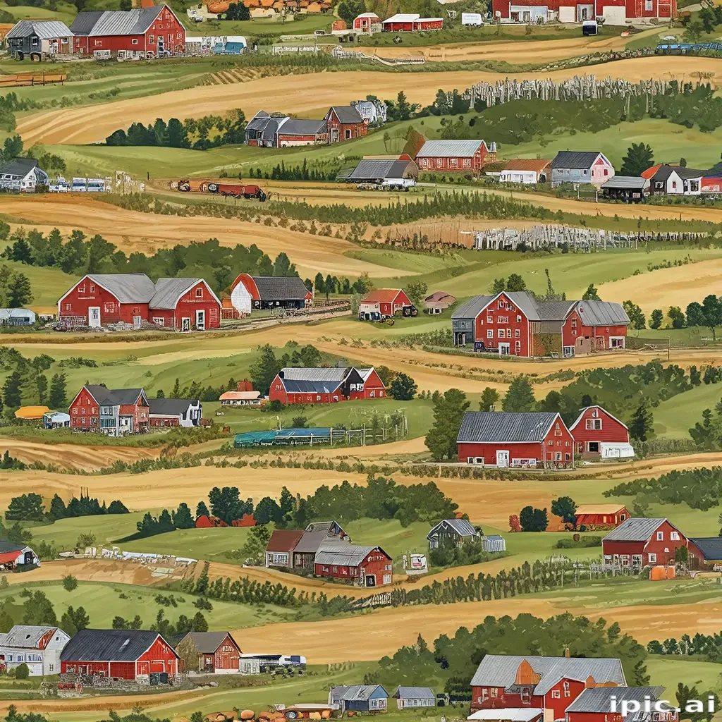 background of a farm