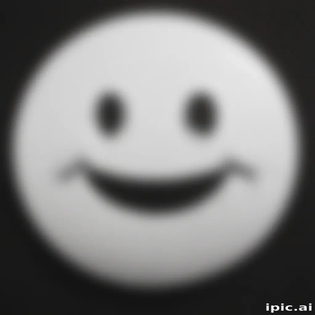 white smiley face black background