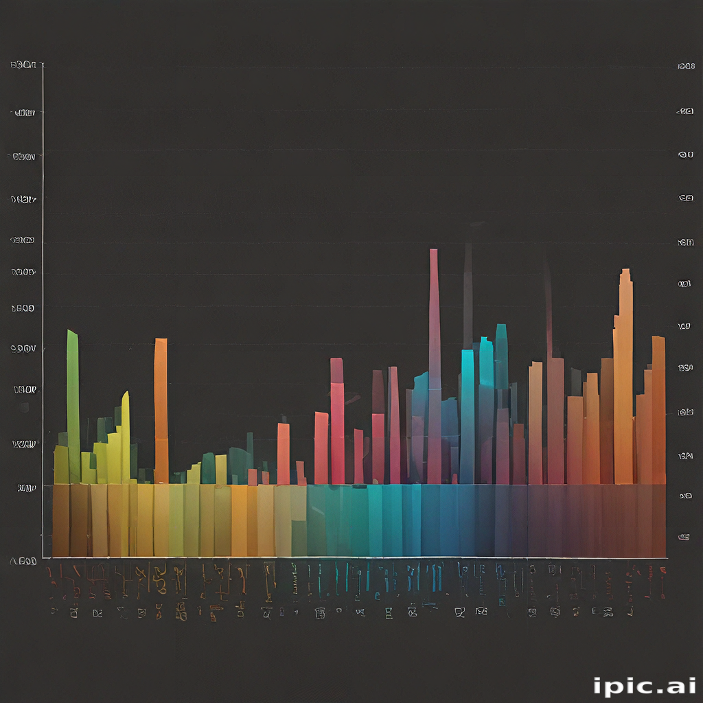 Colorful Data Visualization Chart Showing Trends Across Multiple ...
