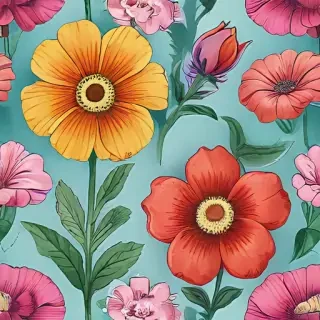 flowers to draw in color