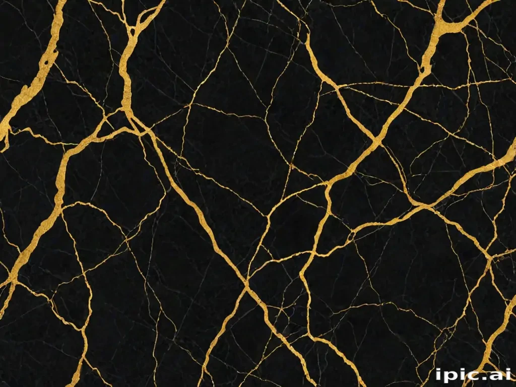 black and gold marble