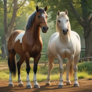 cartoon horses