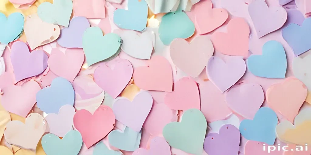 pastel heart background