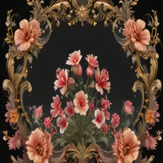 png border flower