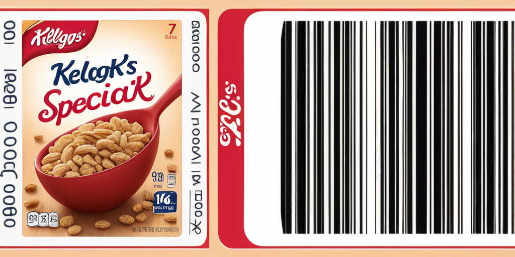 kellogg's special k cereal barcode