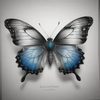 drawing butterfly