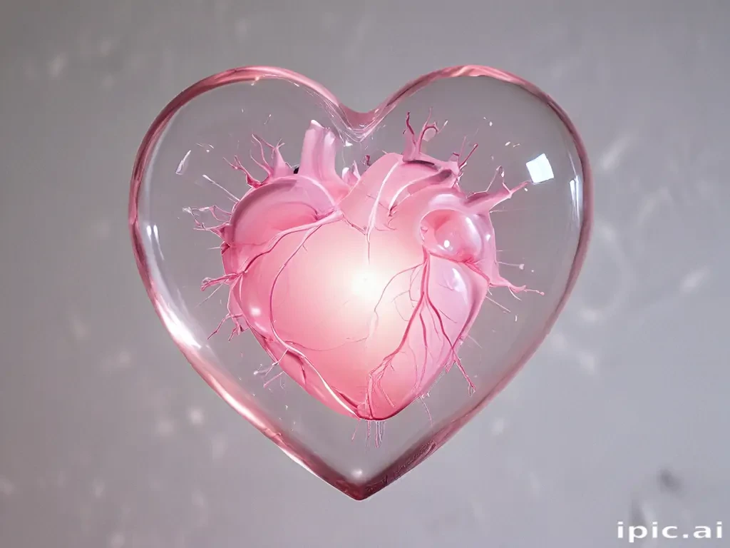 aesthetic transparent heart