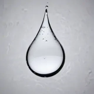 transparent water drop