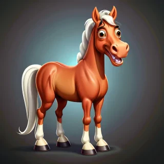 cartoon horse