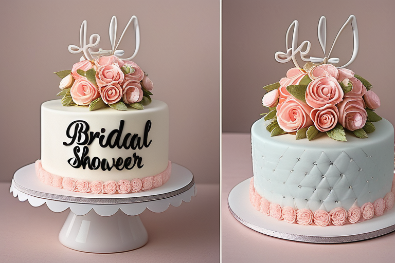 what to write on bridal shower cake