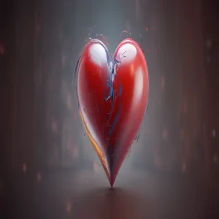 blurred heart