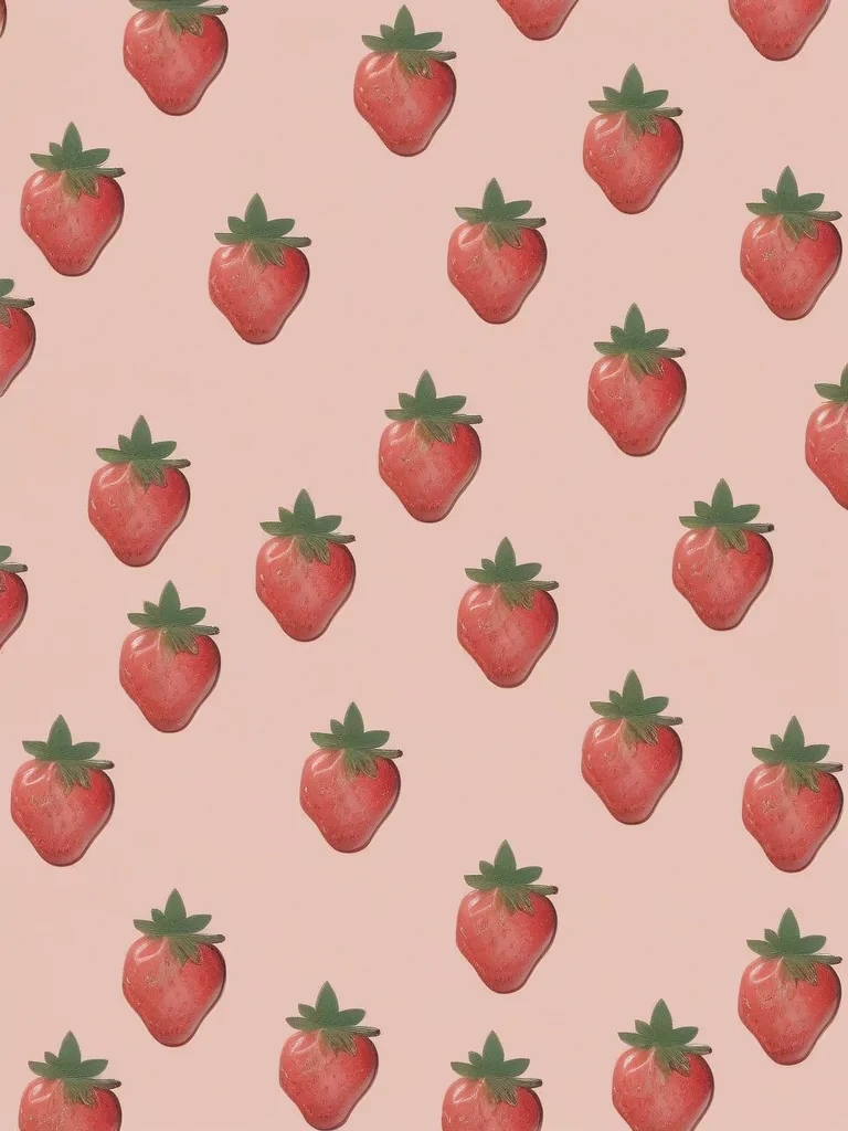 aesthetic strawberry wallpaper