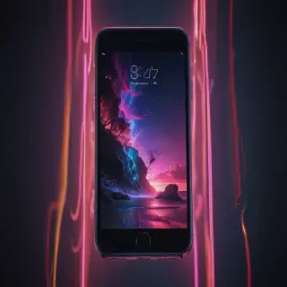 iphone neon wallpaper