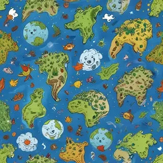 cartoon picture of planet earth