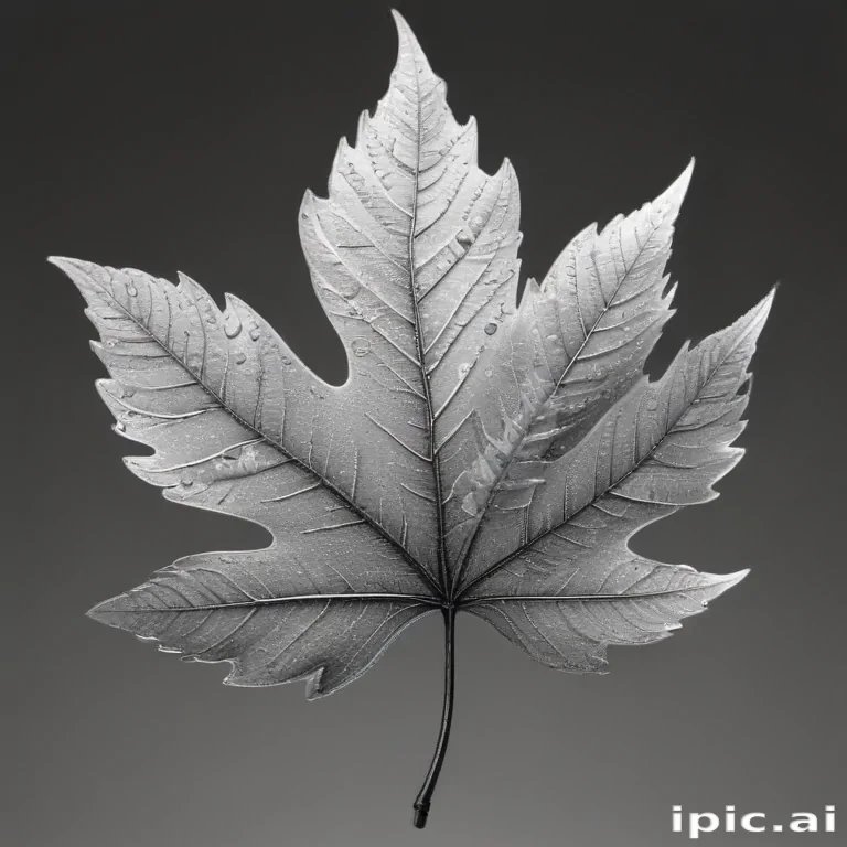 leaf clip art black and white