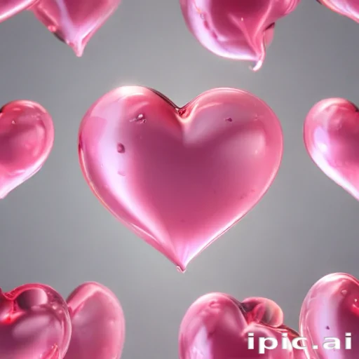 pink heart transparent