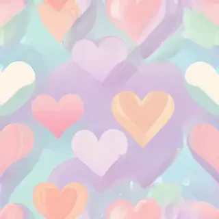 pastel heart background